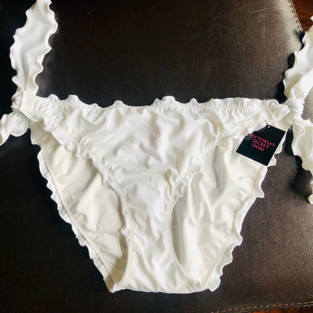 Victoria’s Secret white bikini bottoms